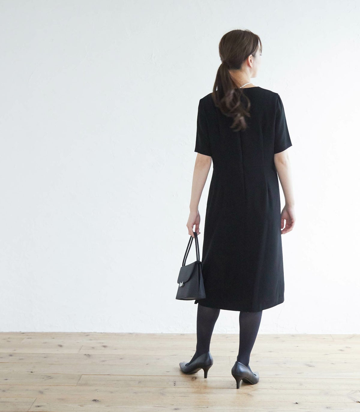 ブラックフォーマルドレス フォーマル授乳服 日本製【授乳服・マタニティウェア・授乳ブラ】