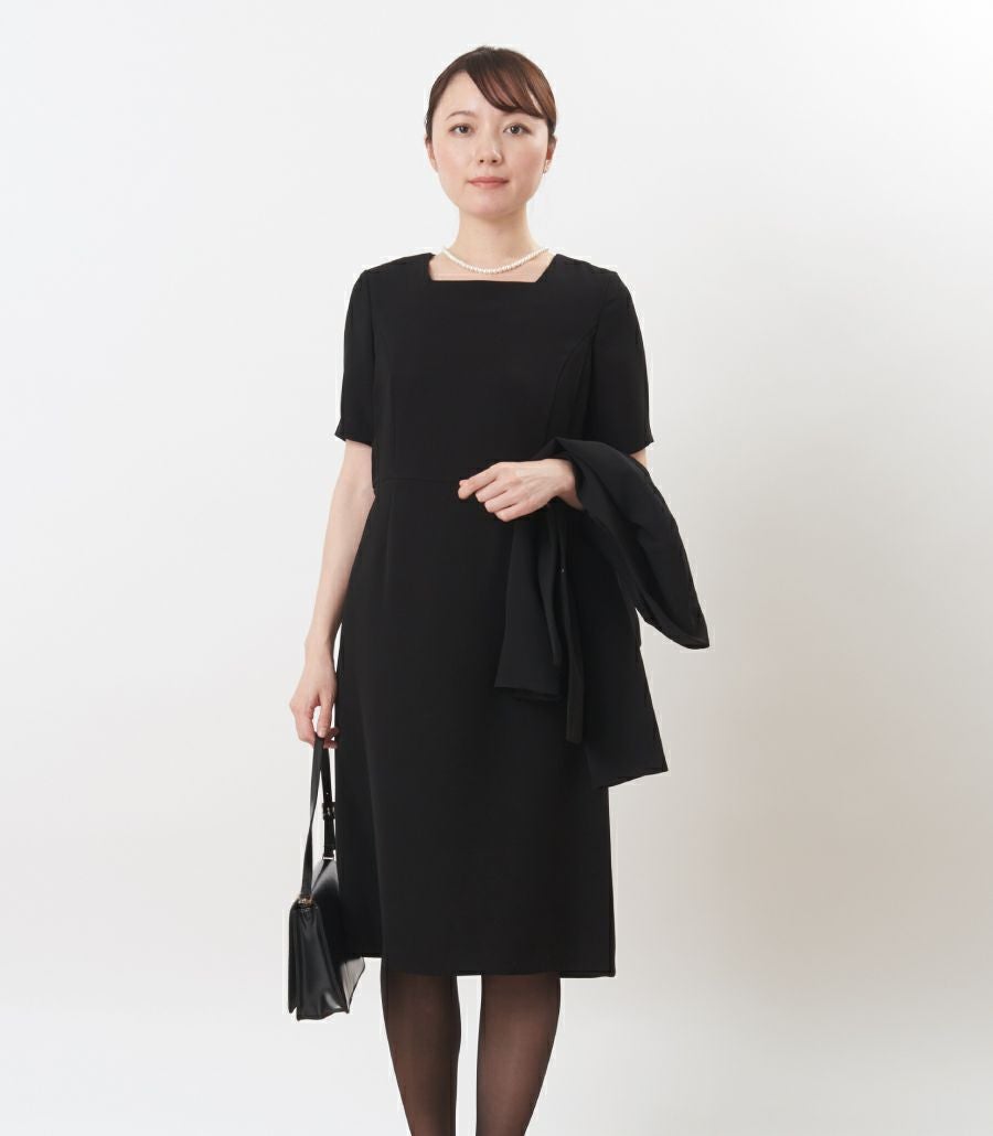 ⭐︎美品⭐︎モーハウス　授乳服　フォーマル　ワンピース ストレッチ性のある生地で動きやすいフォーマルドレス/ブラック