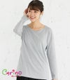 CARINO-DT　ロングスリーブ 授乳服 日本製【授乳服・マタニティウェア・授乳ブラ】