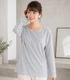 CARINO-DT　ロングスリーブ 授乳服 日本製【授乳服・マタニティウェア・授乳ブラ】