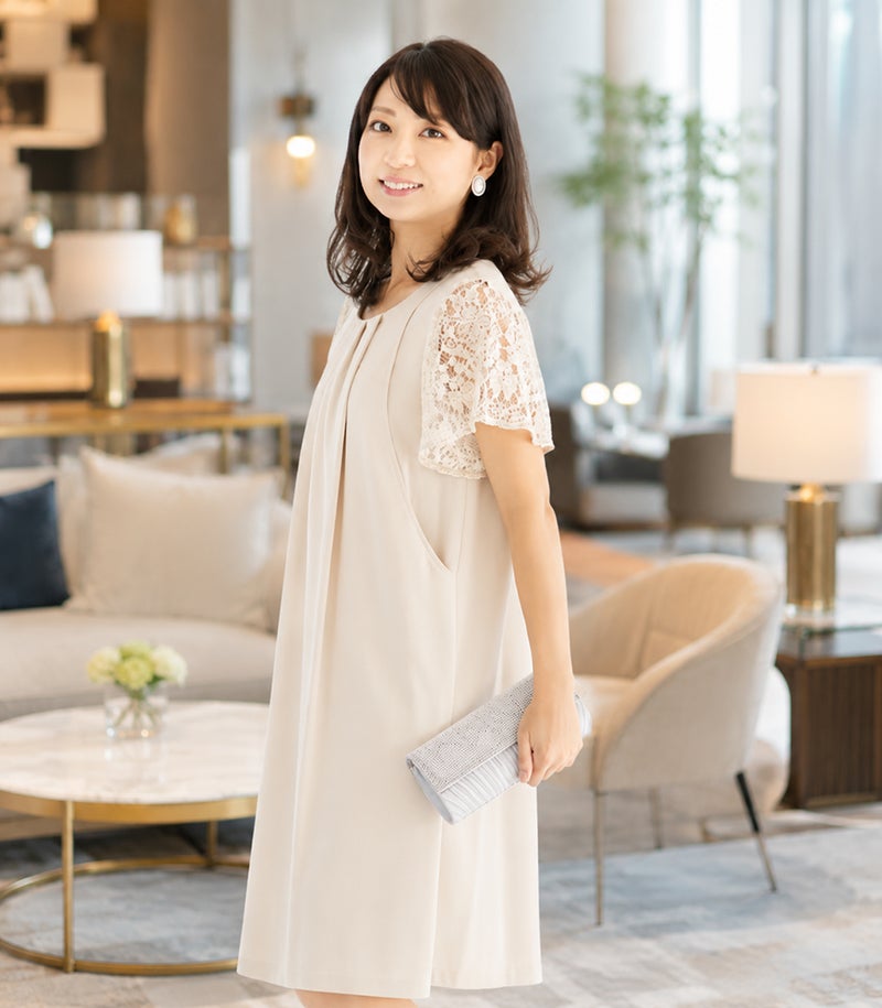 ジョーゼットワンピ 授乳服 マタニティ服 日本製