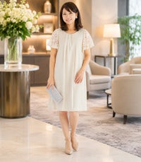 ジョーゼットワンピ 授乳服　マタニティ服 日本製【授乳服・マタニティウェア・授乳ブラ】
