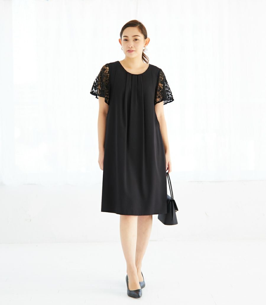 ジョーゼットワンピ 授乳服　マタニティ服 日本製【授乳服・マタニティウェア・授乳ブラ】