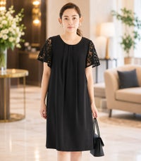 ジョーゼットワンピ 授乳服　マタニティ服 日本製【授乳服・マタニティウェア・授乳ブラ】