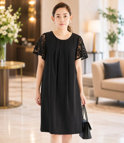 ジョーゼットワンピ 授乳服　マタニティ服 日本製【授乳服・マタニティウェア・授乳ブラ】