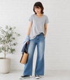 CARINO-DT　チュニックショートスリーブ 授乳服 日本製【授乳服・マタニティウェア・授乳ブラ】