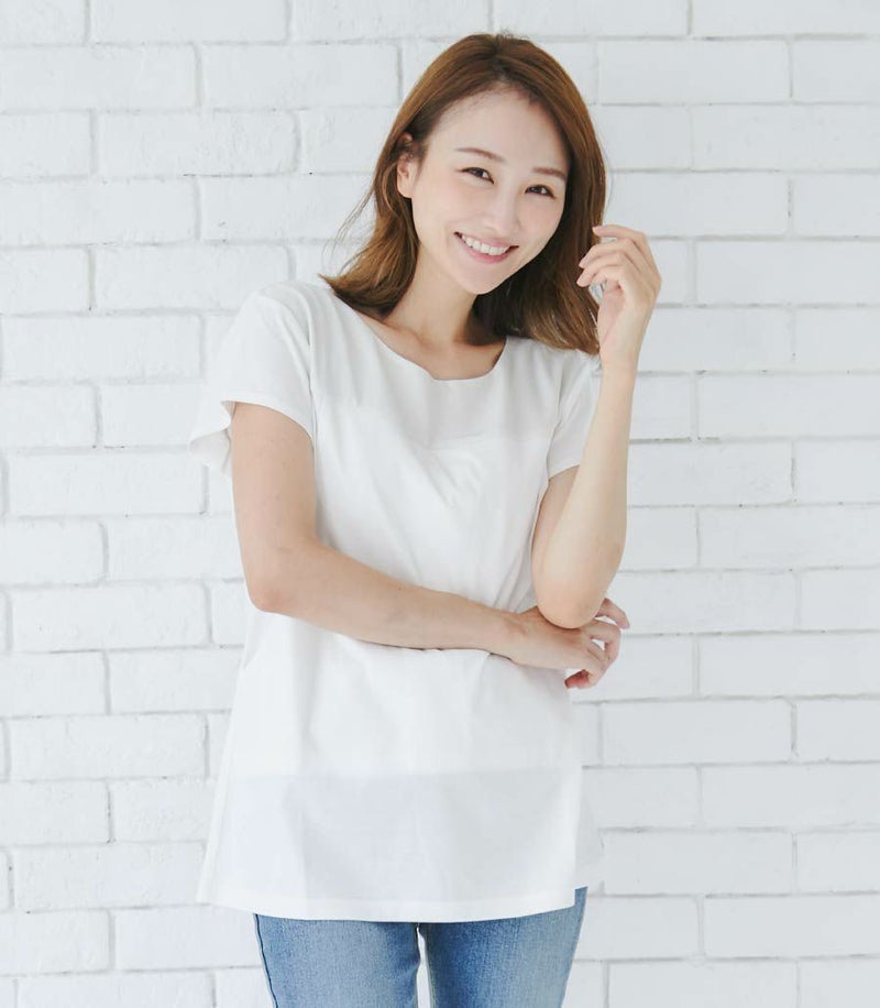 シルキーフレンチトップス 授乳服 日本製