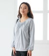 タックブラウス 授乳服 マタニティ服 日本製【授乳服・マタニティウェア・授乳ブラ】