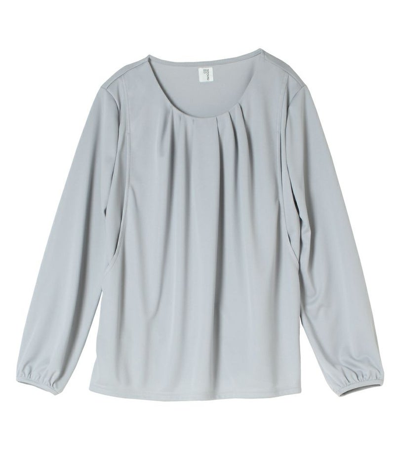 タックブラウス 授乳服 マタニティ服 日本製【授乳服・マタニティウェア・授乳ブラ】