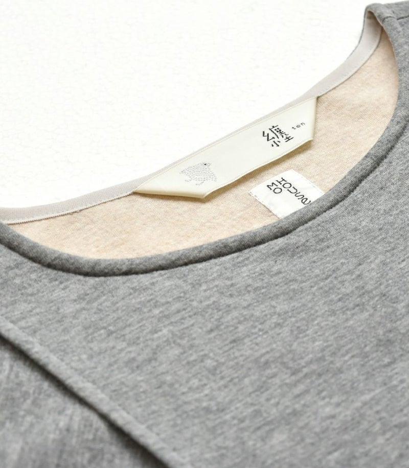 変わり袖切替ワンピース 授乳服 日本製【授乳服・マタニティウェア・授乳ブラ】