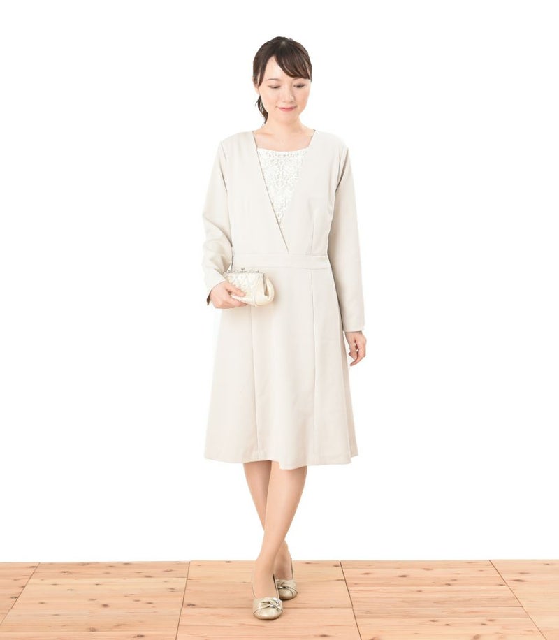 【会員様限定レンタル】クラシカルレース フォーマル授乳服 日本製【授乳服・マタニティウェア・授乳ブラ】