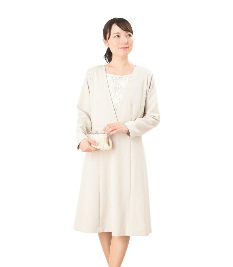 【会員様限定レンタル】クラシカルレース フォーマル授乳服 日本製【授乳服・マタニティウェア・授乳ブラ】