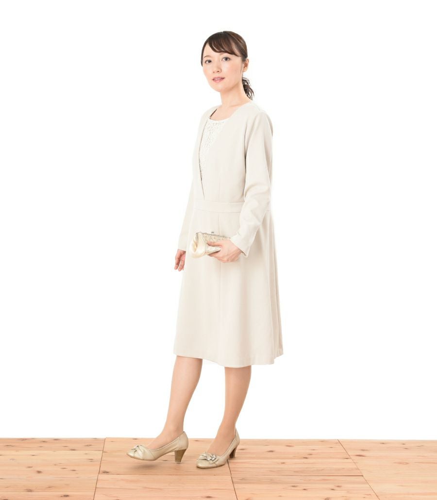 【会員様限定レンタル】クラシカルレース フォーマル授乳服 日本製【授乳服・マタニティウェア・授乳ブラ】