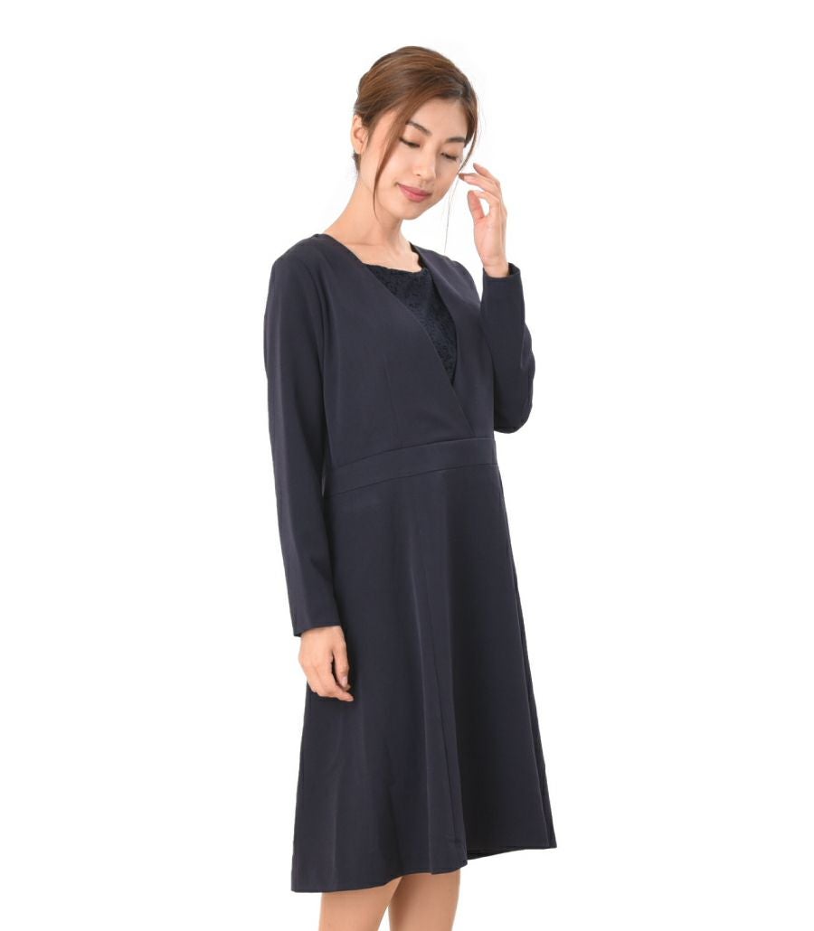 【会員様限定レンタル】クラシカルレース フォーマル授乳服 日本製【授乳服・マタニティウェア・授乳ブラ】