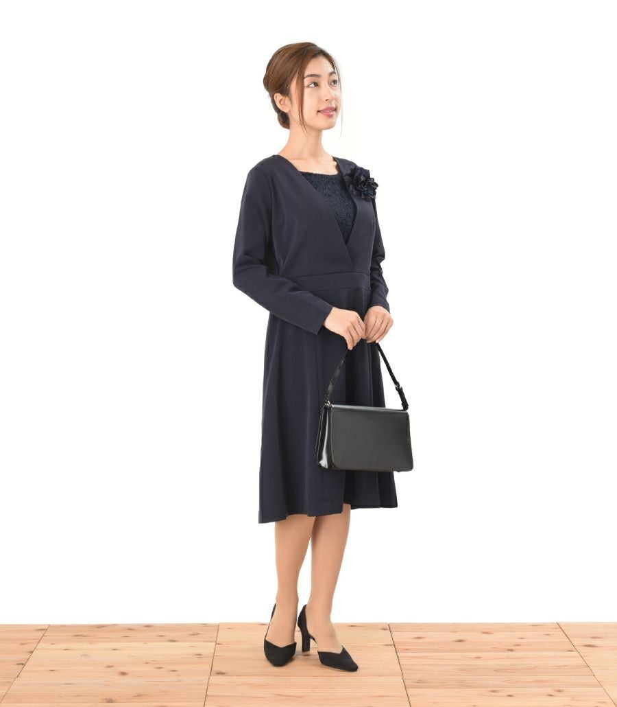 【会員様限定レンタル】クラシカルレース フォーマル授乳服 日本製【授乳服・マタニティウェア・授乳ブラ】