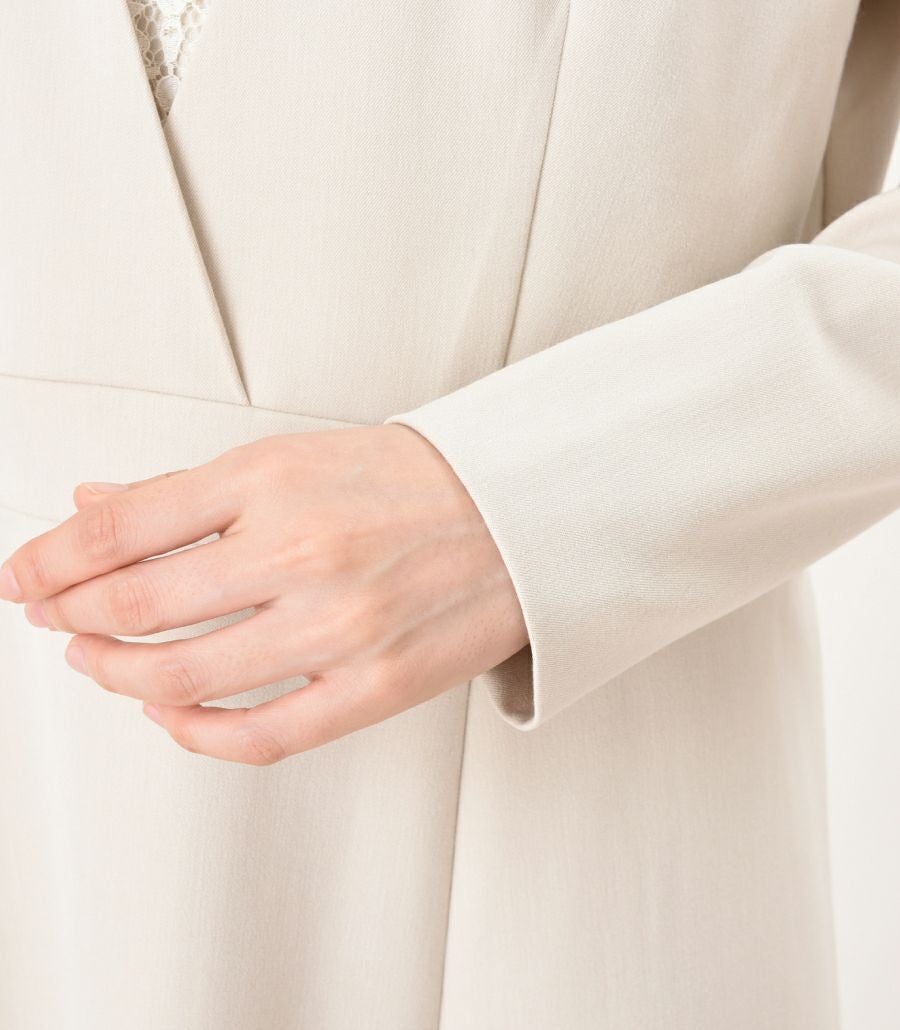 【会員様限定レンタル】クラシカルレース フォーマル授乳服 日本製【授乳服・マタニティウェア・授乳ブラ】