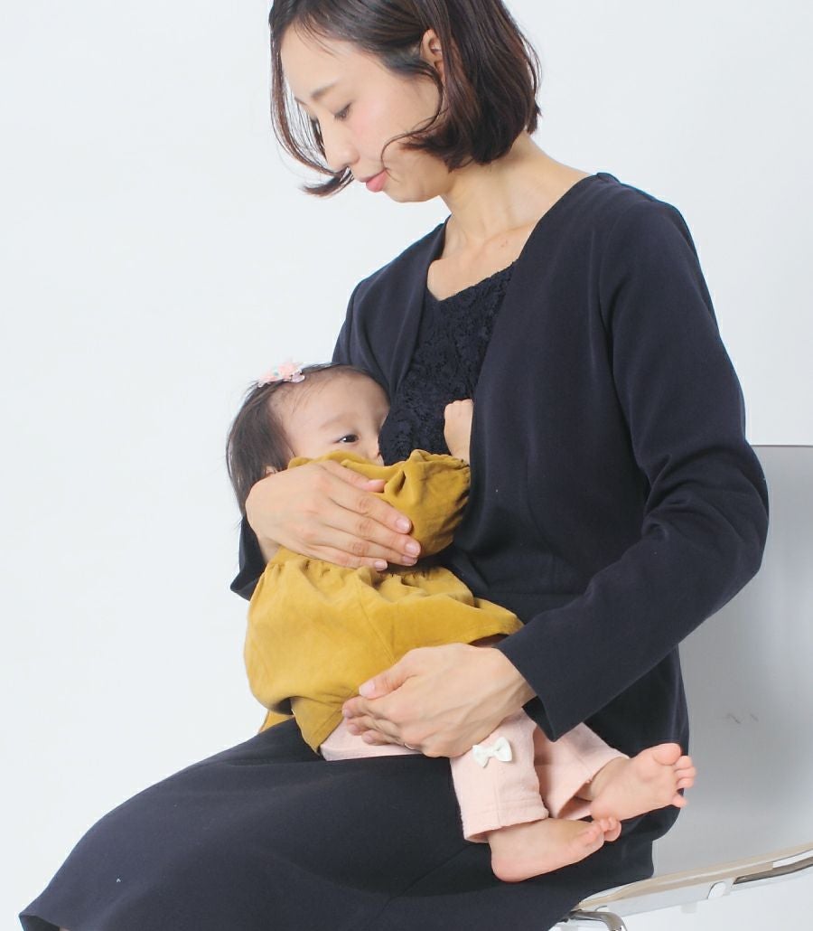 【会員様限定レンタル】クラシカルレース フォーマル授乳服 日本製【授乳服・マタニティウェア・授乳ブラ】