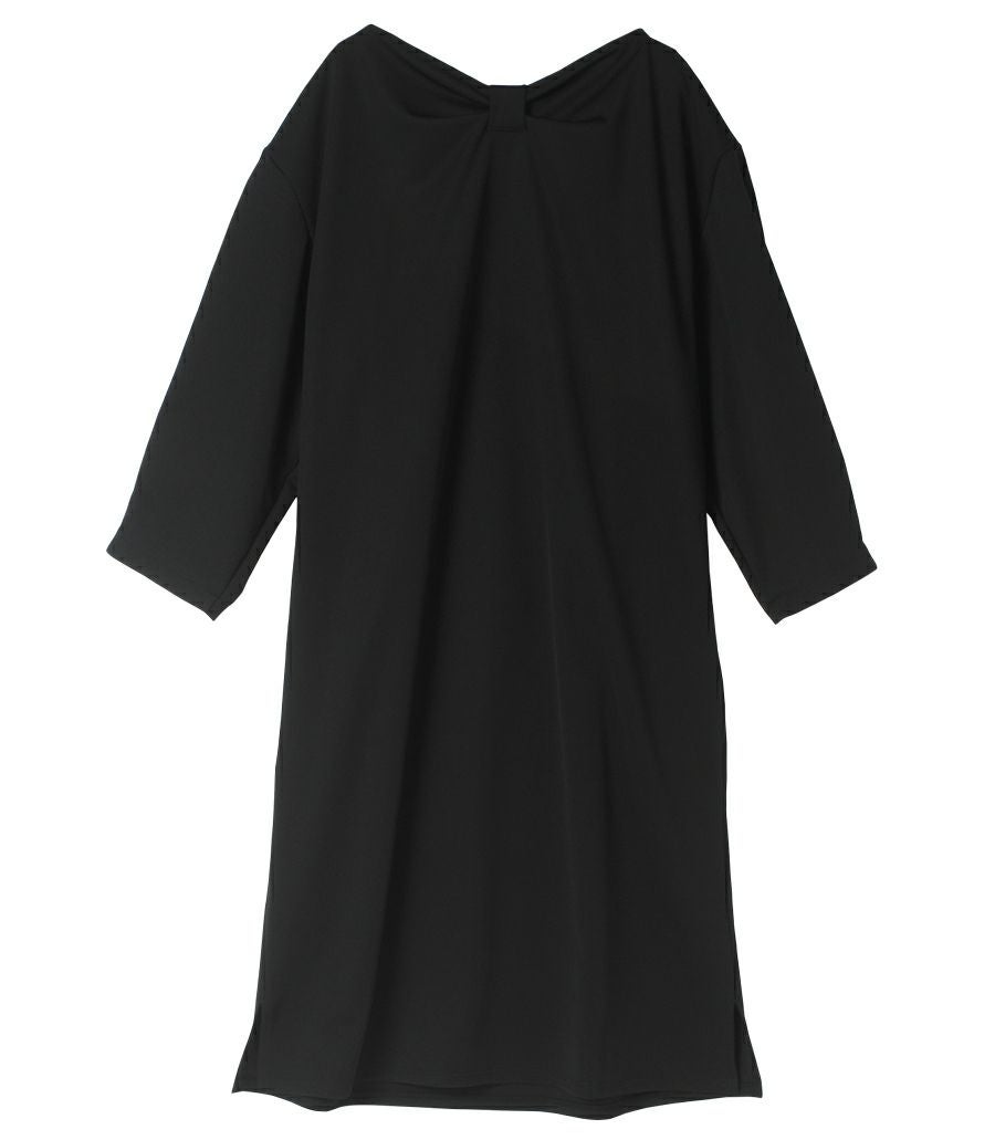 【会員様限定レンタル】バックリボンワンピース  フォーマル授乳服 日本製【授乳服・マタニティウェア・授乳ブラ】