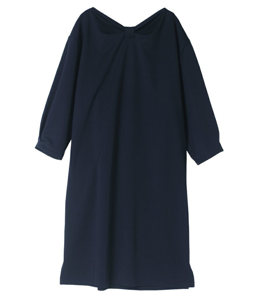 【会員様限定レンタル】バックリボンワンピース  フォーマル授乳服 日本製【授乳服・マタニティウェア・授乳ブラ】