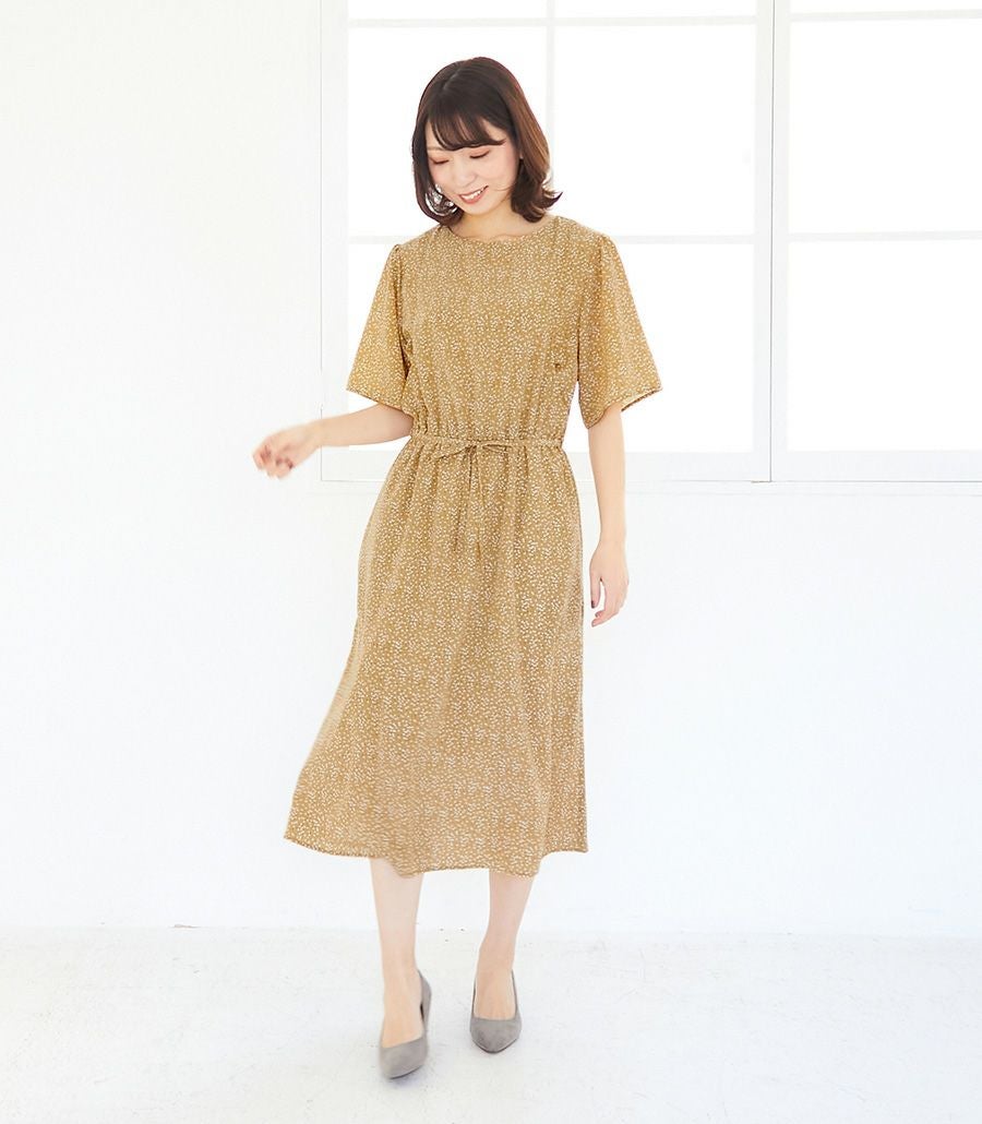 フォーマルフェア10%OFF】フラワーギャザーワンピース 授乳服