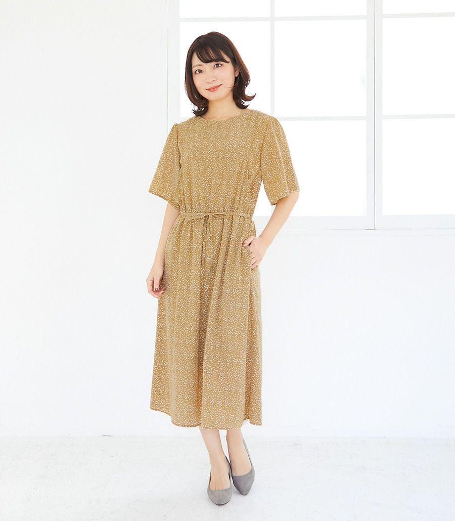 ジョーゼットワンピ 授乳服 マタニティ服 日本製 授乳服 マタニティ服