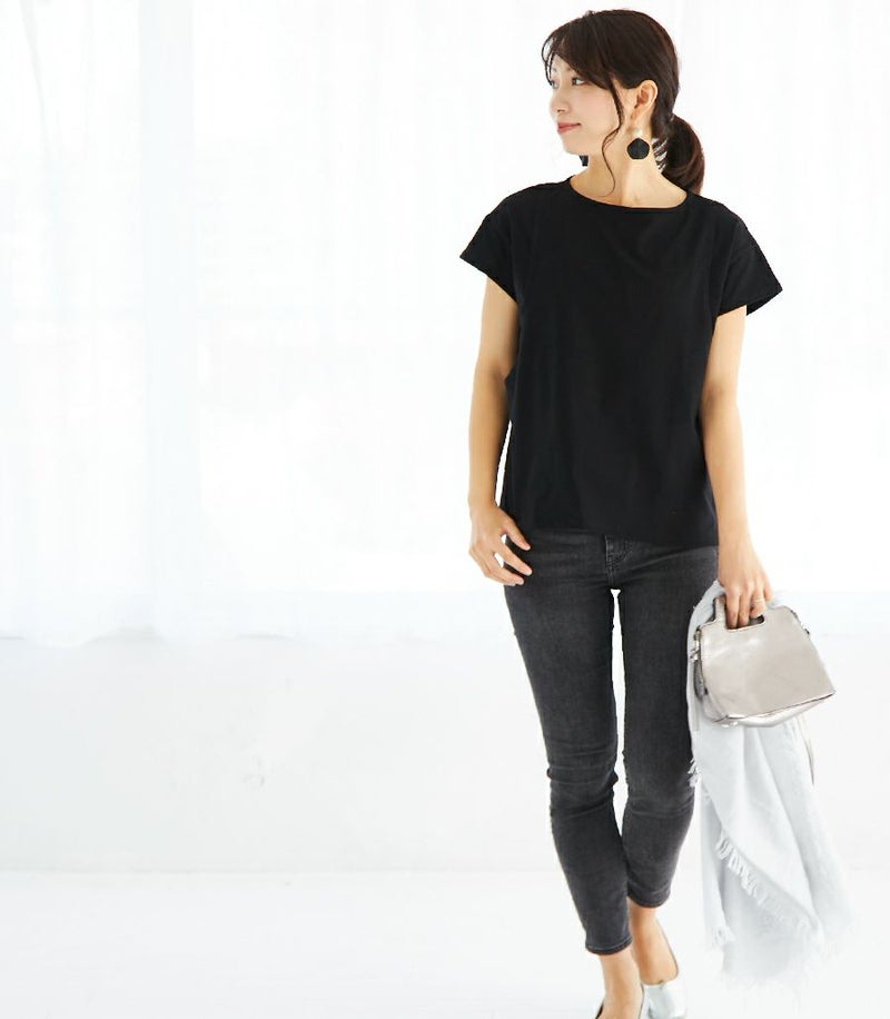 CARINO ベーシックT(半袖) 日本製