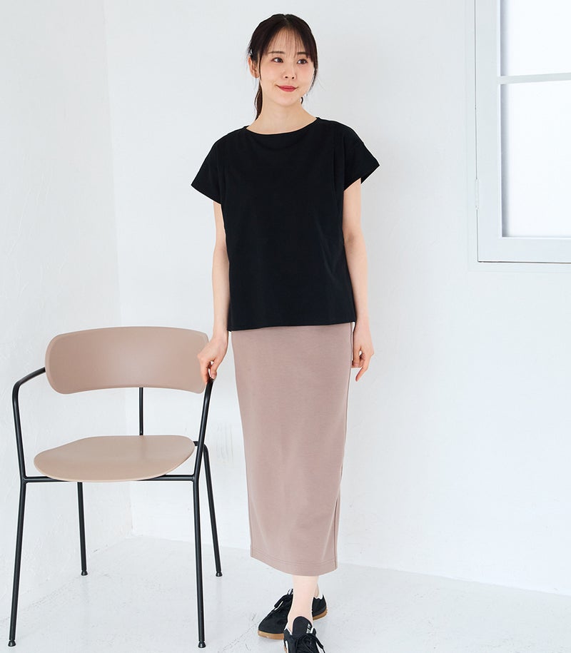 CARINO ベーシックT（半袖） 日本製【授乳服・マタニティウェア・授乳ブラ】