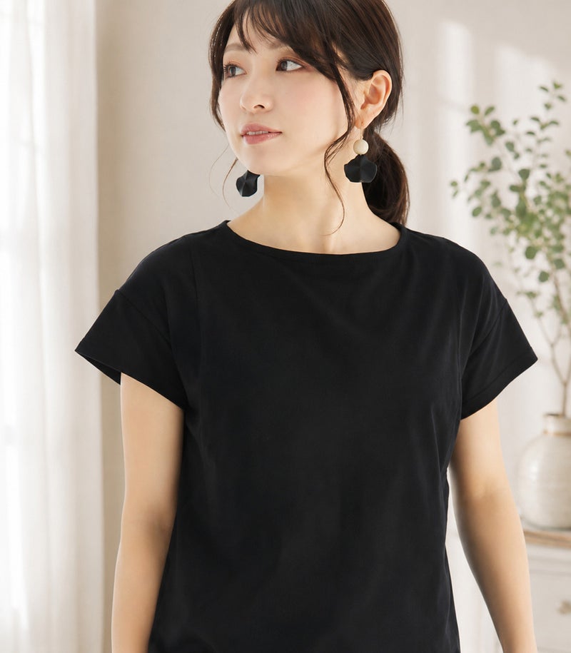 CARINO ベーシックT（半袖） 日本製【授乳服・マタニティウェア・授乳ブラ】
