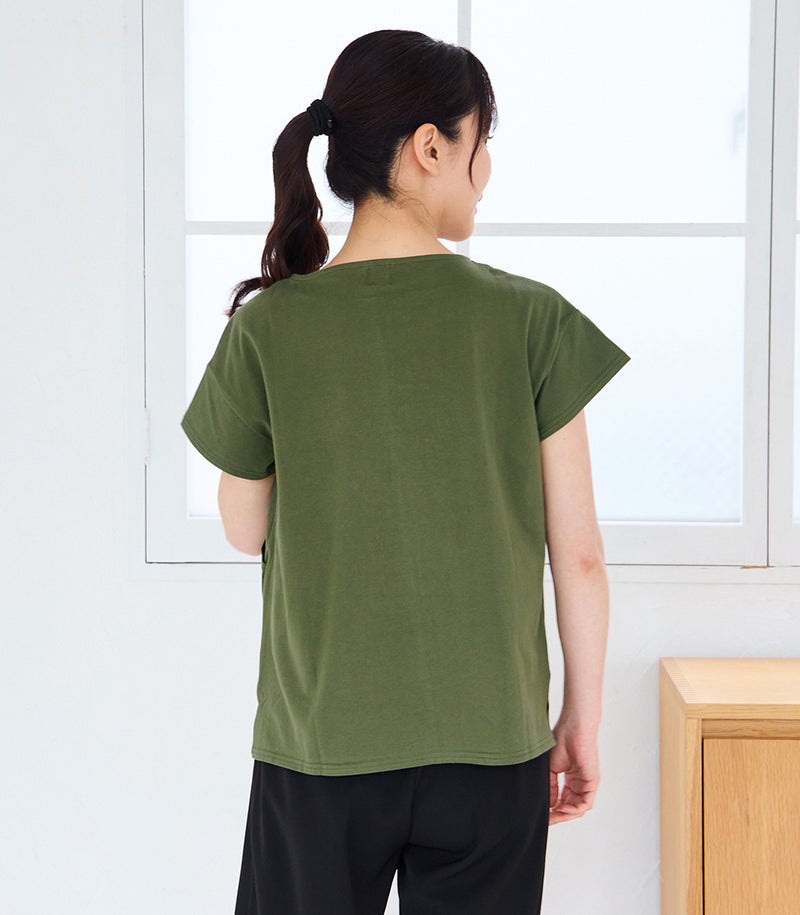 CARINO ベーシックT（半袖） 日本製【授乳服・マタニティウェア・授乳ブラ】