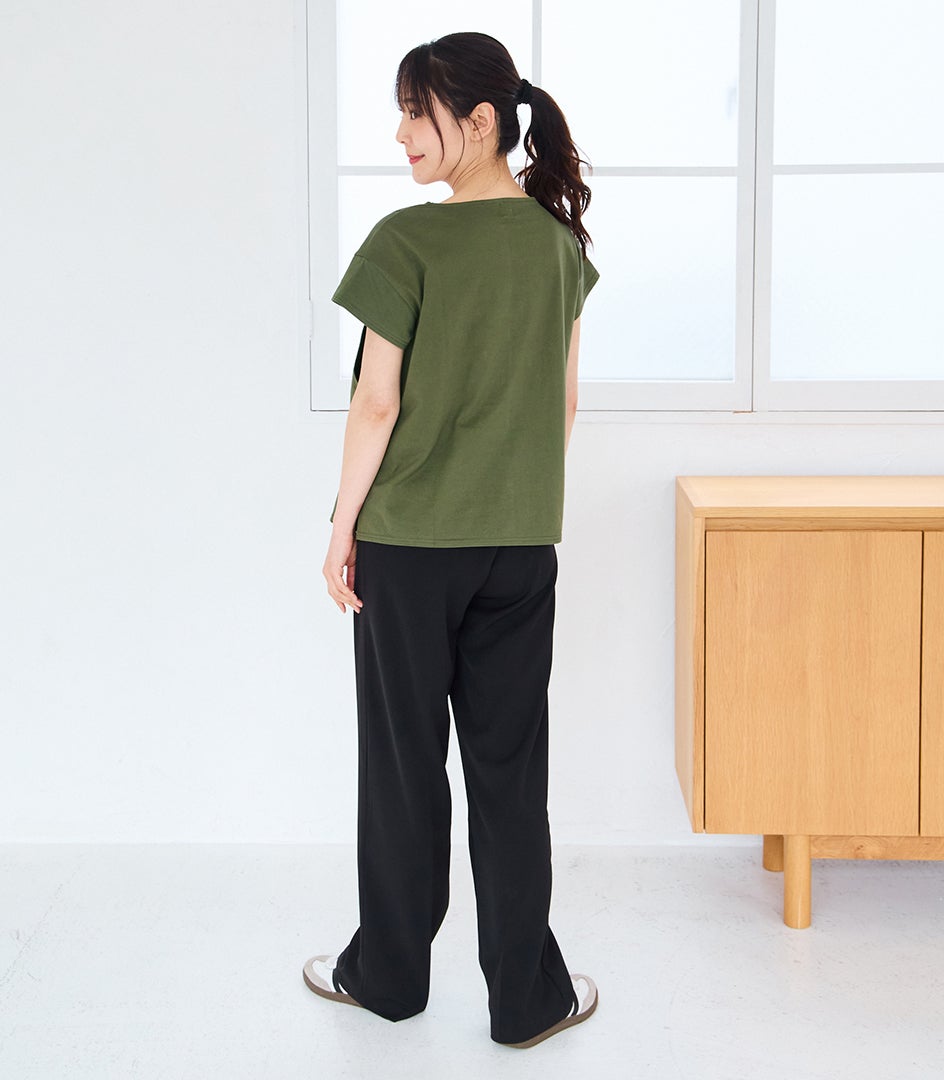 定番】CARINO ベーシックT（半袖） 日本製 | 授乳服・マタニティウェア