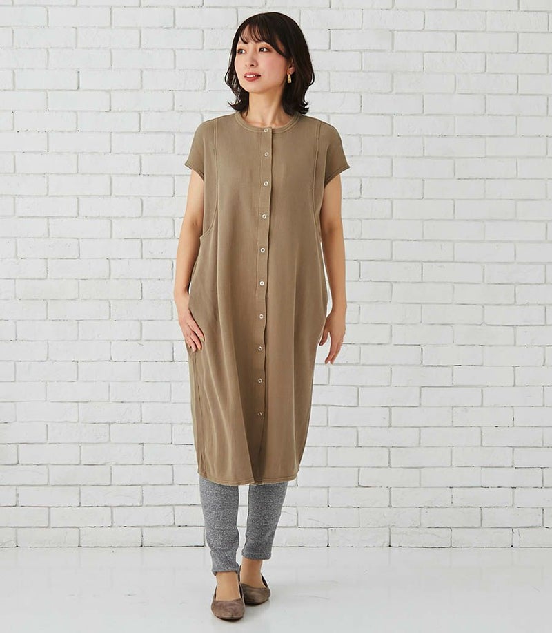 マタニティパジャマワンピース 授乳服 マタニティ服 日本製 半袖