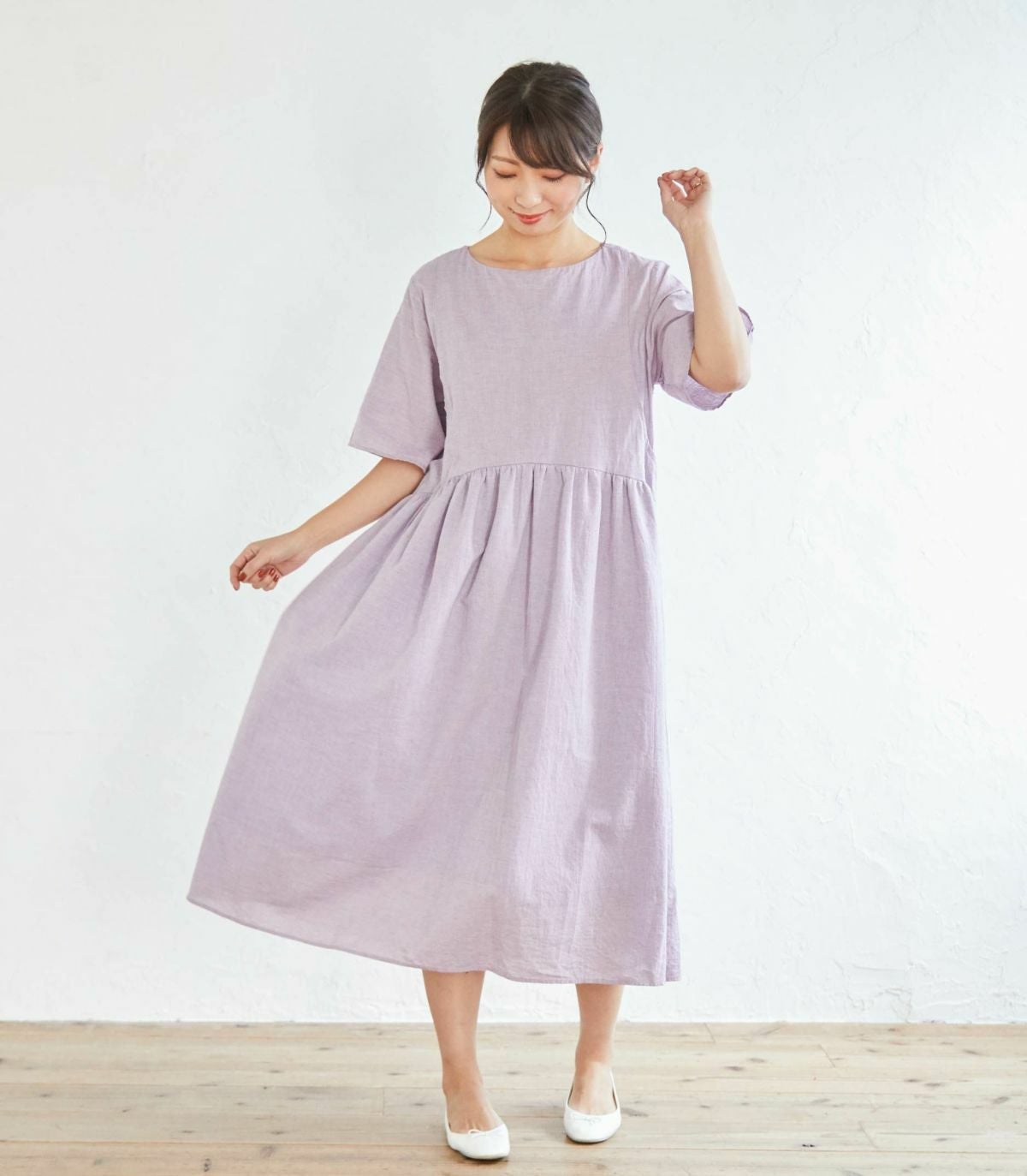 オーガニックガーゼワンピース 授乳服 マタニティ服 日本製 | 授乳服