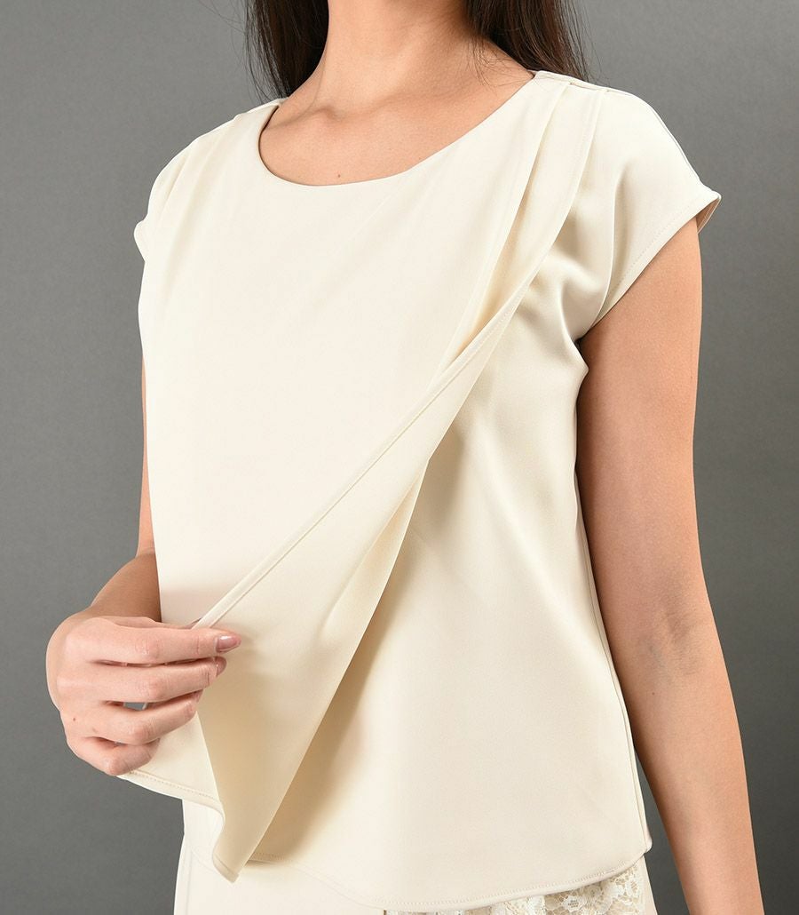 【会員様限定レンタル】 QOOL Lacier（レーシア）フォーマル授乳服 日本製【授乳服・マタニティウェア・授乳ブラ】