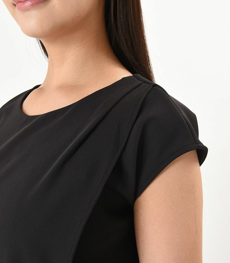 【会員様限定レンタル】 QOOL Lacier（レーシア）フォーマル授乳服 日本製【授乳服・マタニティウェア・授乳ブラ】