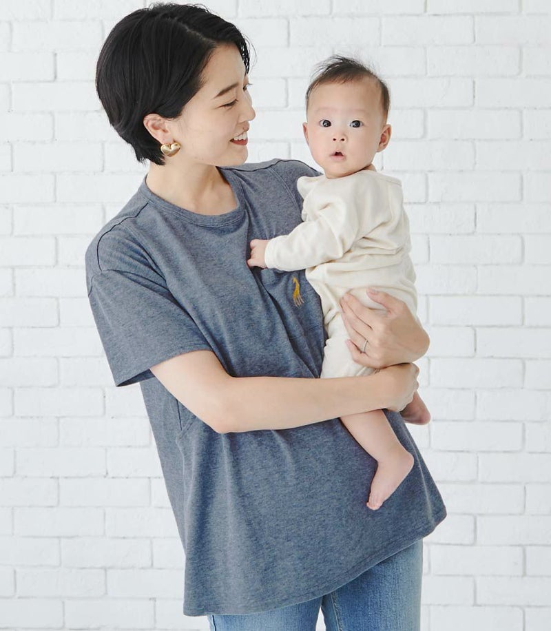 プレーリーオーガニックシンプルT 授乳服 日本製