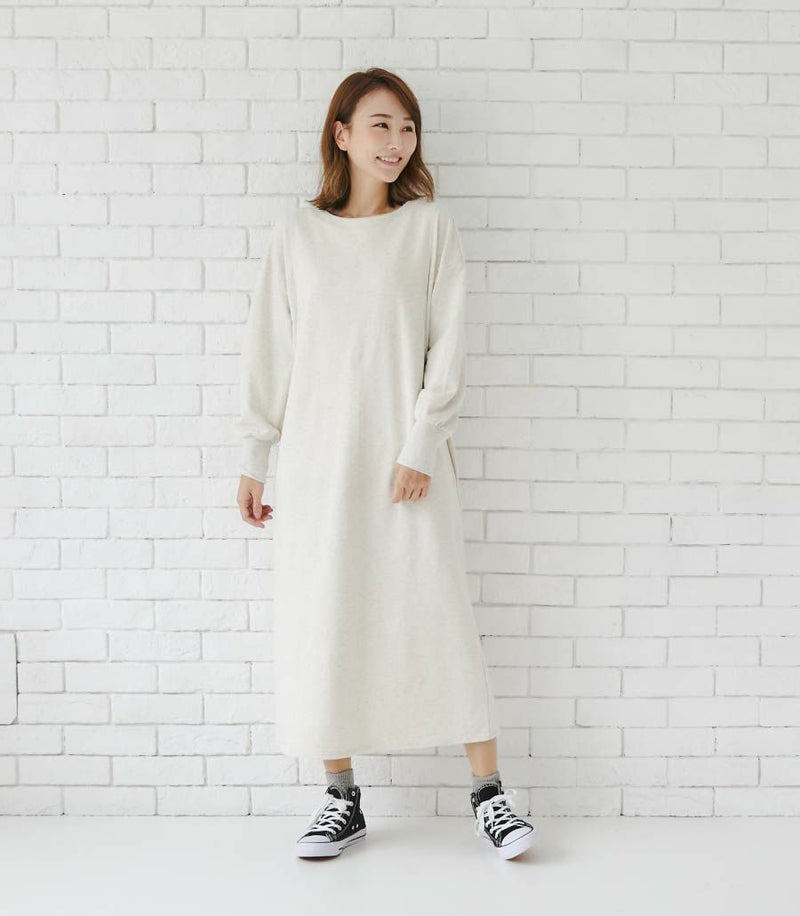 ミニ裏毛ワンピース授乳服 マタニティ服 日本製
