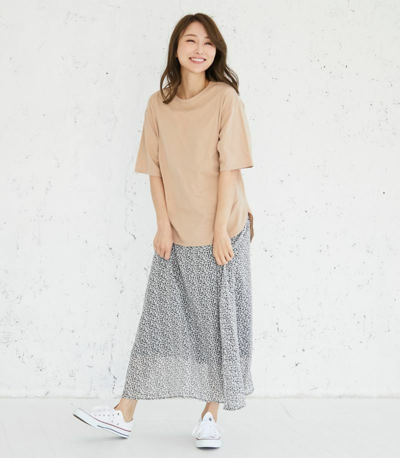 シンプルTシャツ 授乳服 マタニティ服 日本製