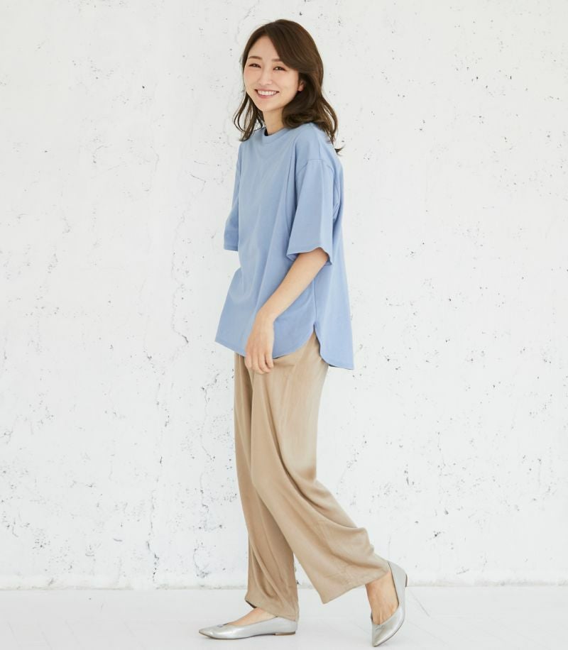 シンプルTシャツ 授乳服 マタニティ服 日本製