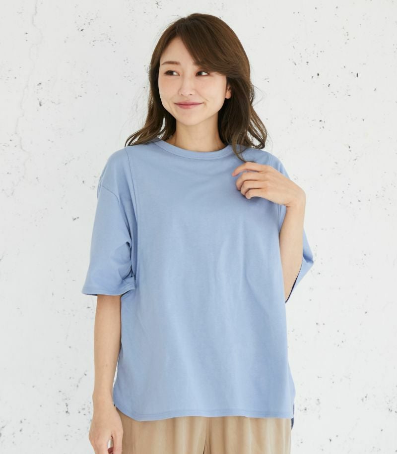 シンプルTシャツ 授乳服 マタニティ服 日本製