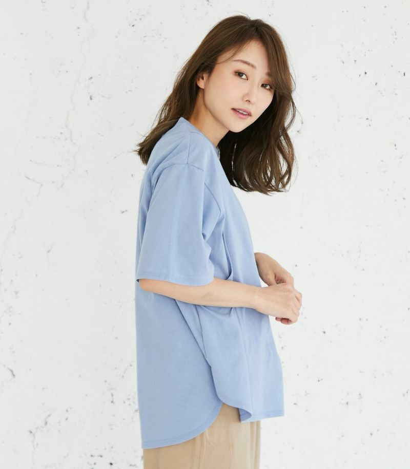 シンプルTシャツ 授乳服 マタニティ服 日本製