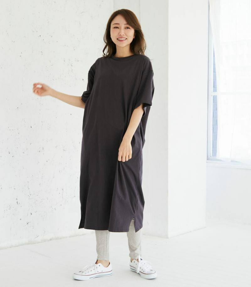 シンプルワンピース 授乳服 マタニティ服 日本製