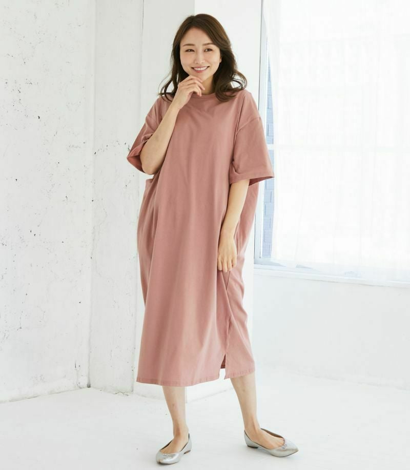 シンプルワンピース 授乳服 マタニティ服 日本製