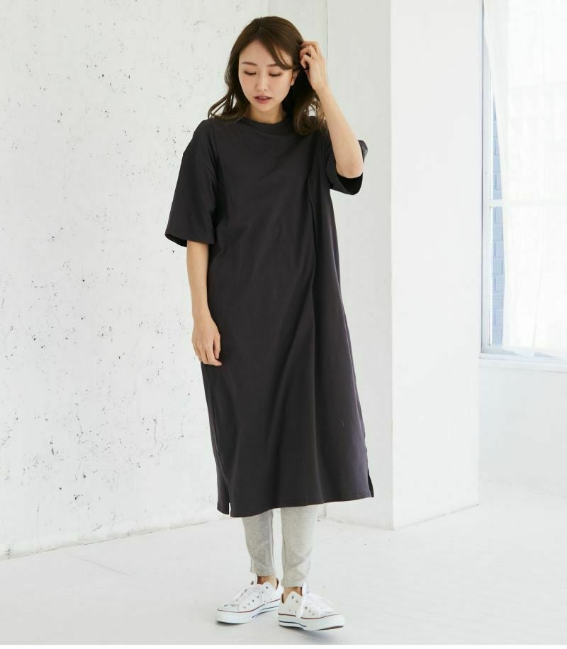 定番】シンプルワンピース 授乳服 マタニティ服 日本製 | 授乳服