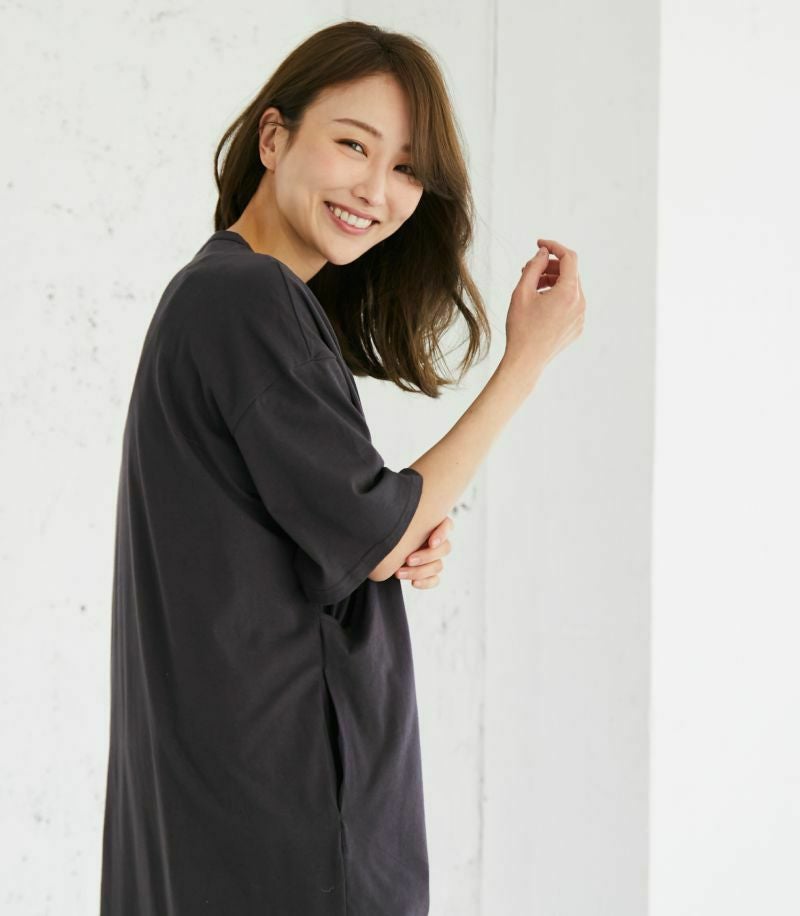 シンプルワンピース 授乳服 マタニティ服 日本製