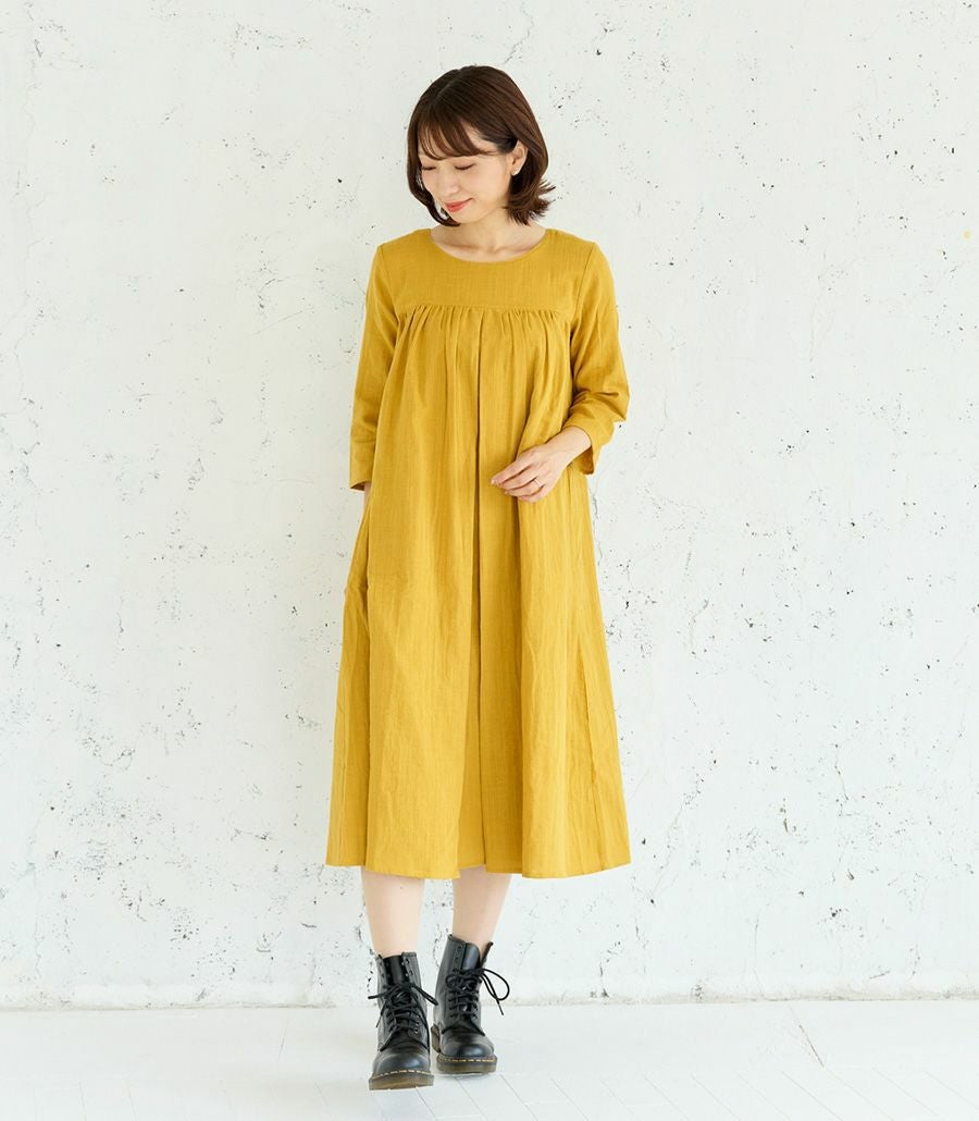 ふんわりガーゼワンピース 授乳服 マタニティ服 日本製 授乳服