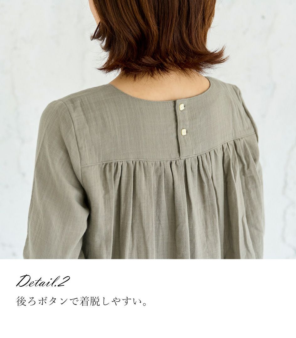 GWセール20%OFF】ふんわりガーゼワンピース 授乳服 マタニティ服 日本