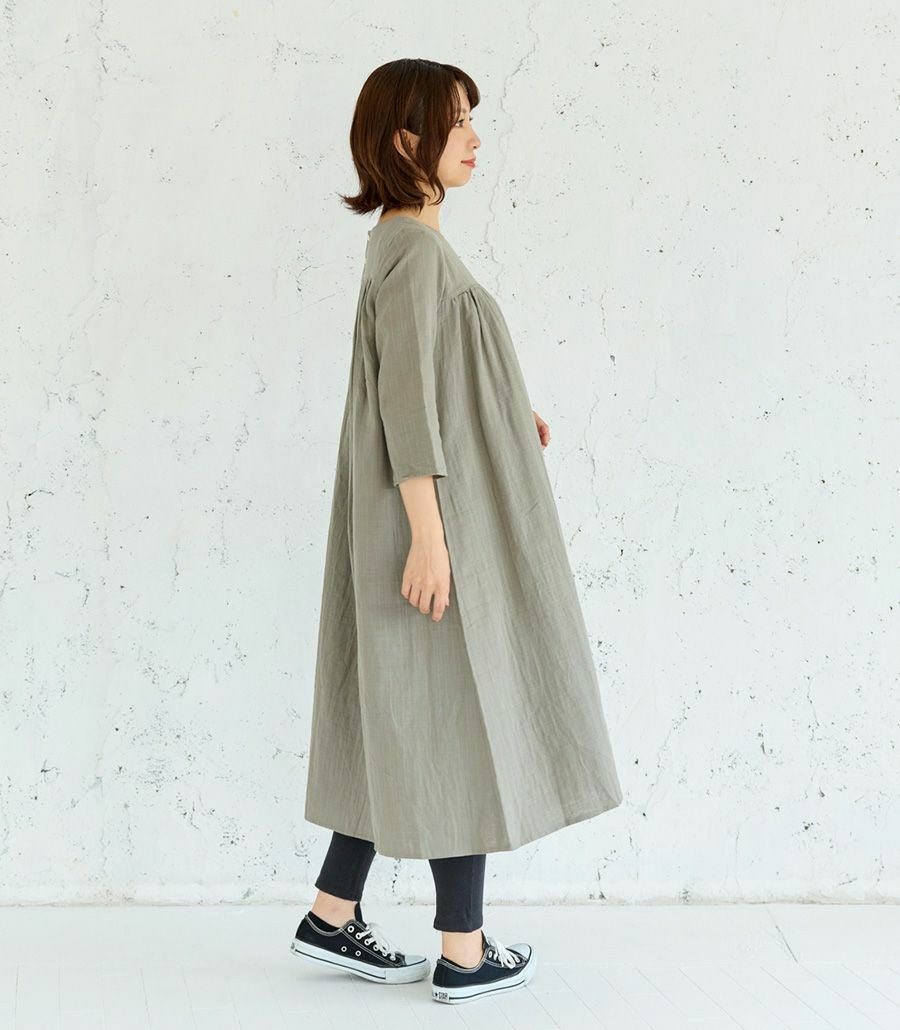 GWセール20%OFF】ふんわりガーゼワンピース 授乳服 マタニティ服 日本