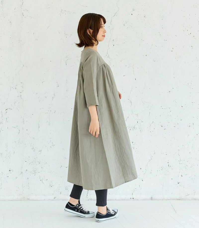 ふんわりガーゼワンピース 授乳服 マタニティ服 日本製
