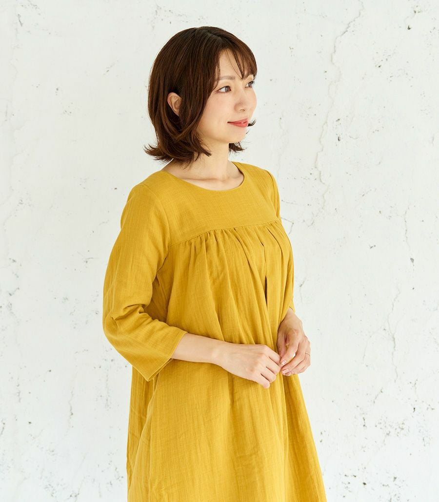 ふんわりガーゼワンピース 授乳服 マタニティ服 日本製 授乳服