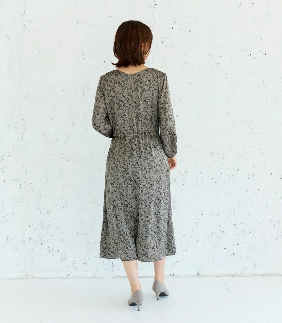 アンティークフラワーワンピース 授乳服 マタニティ服 日本製 授乳服